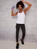 Sports Top with Racer Back Design in White