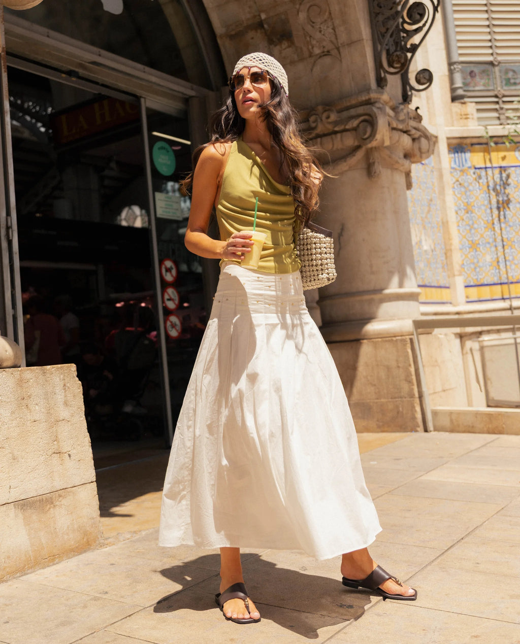 FALDA BURNT BLUSH · BLANCO