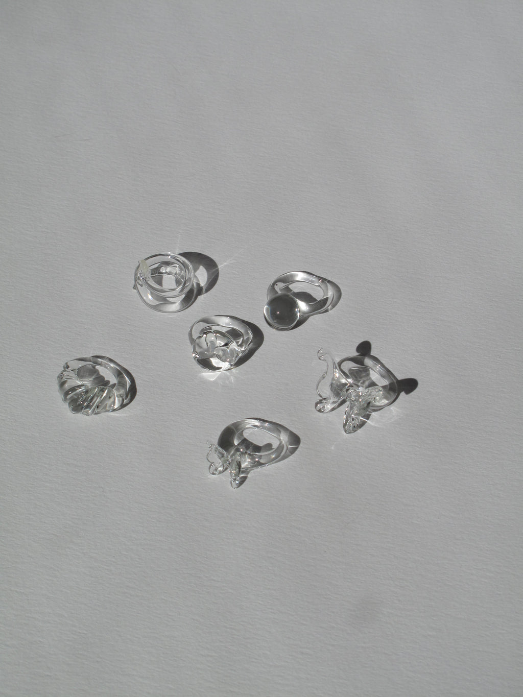 Anillo Botón Transparente