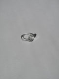 Anillo Botón Transparente