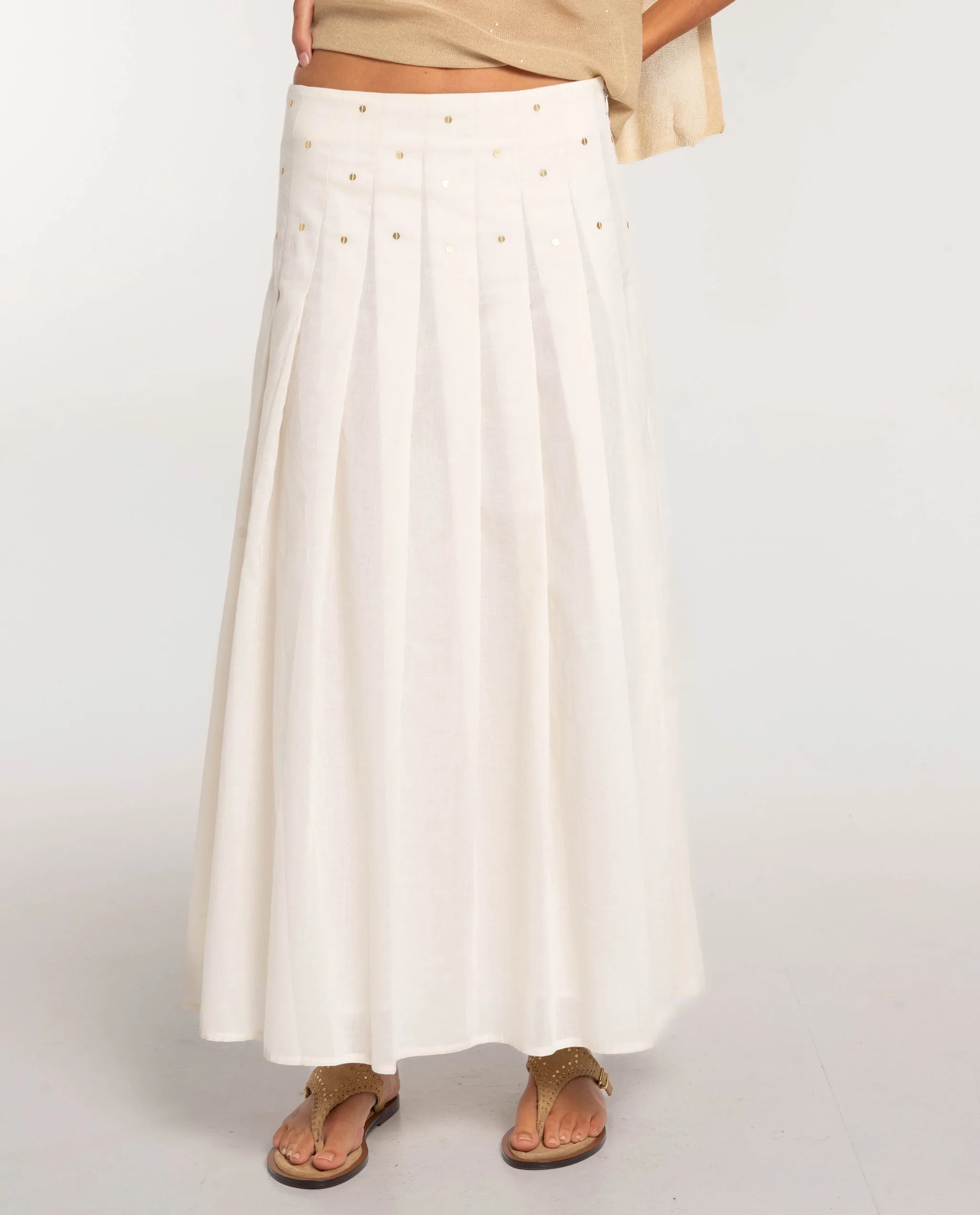 FALDA BURNT BLUSH · BLANCO