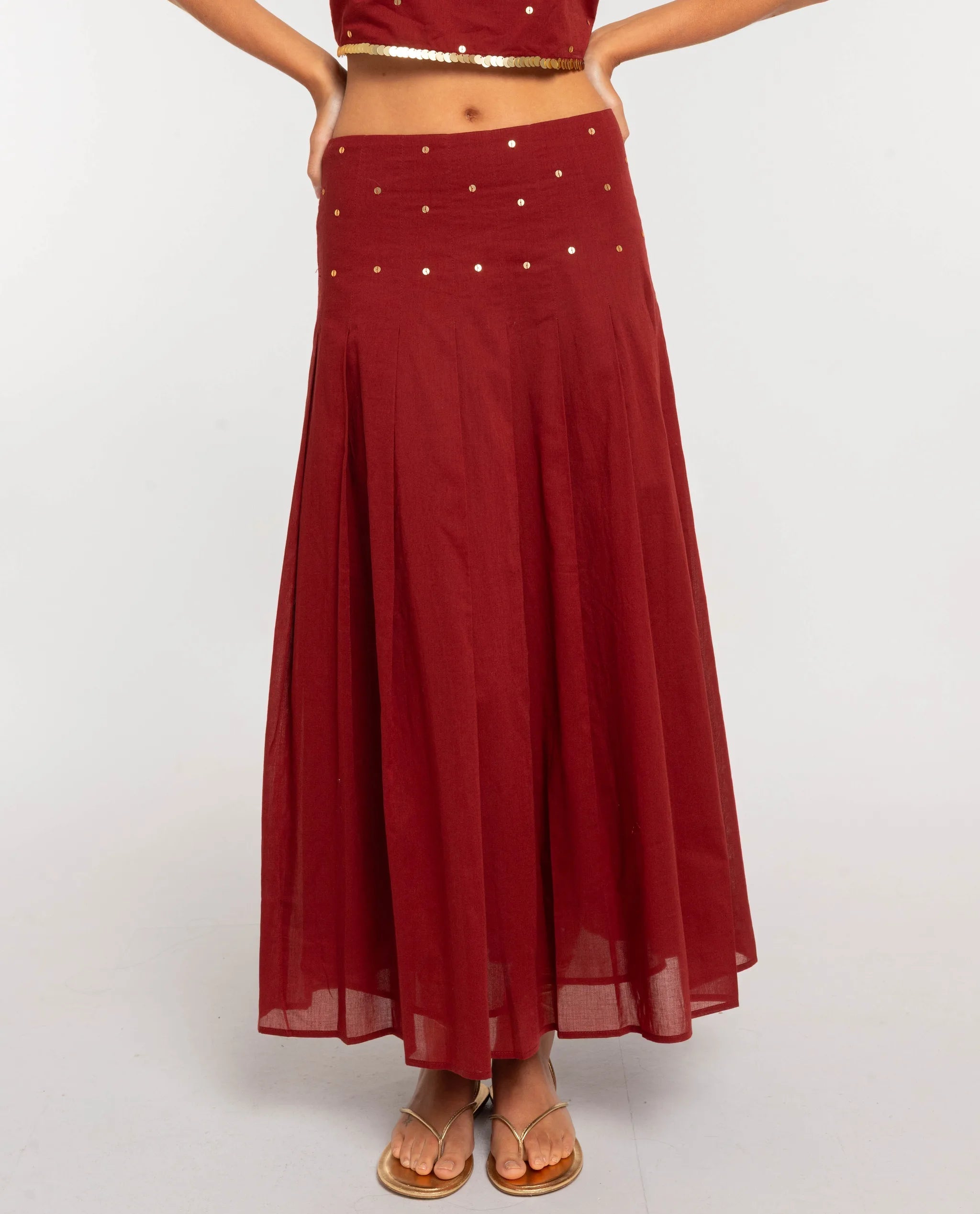 FALDA BURNT BLUSH · TERRACOTA