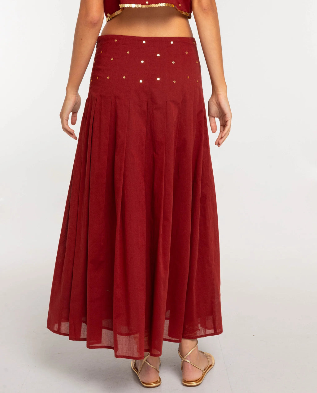 FALDA BURNT BLUSH · TERRACOTA