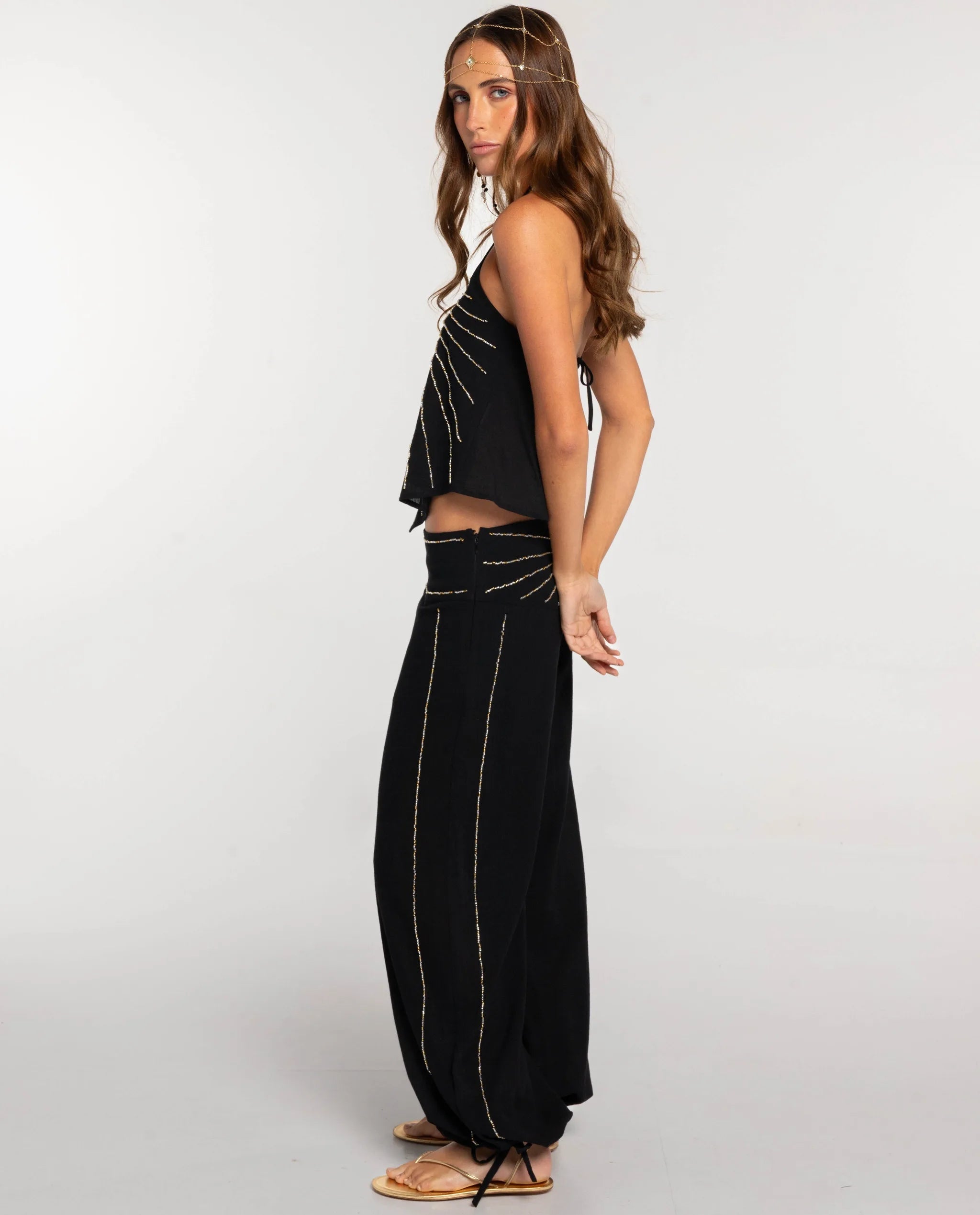 PANTALÓN JUST LEFT · NEGRO
