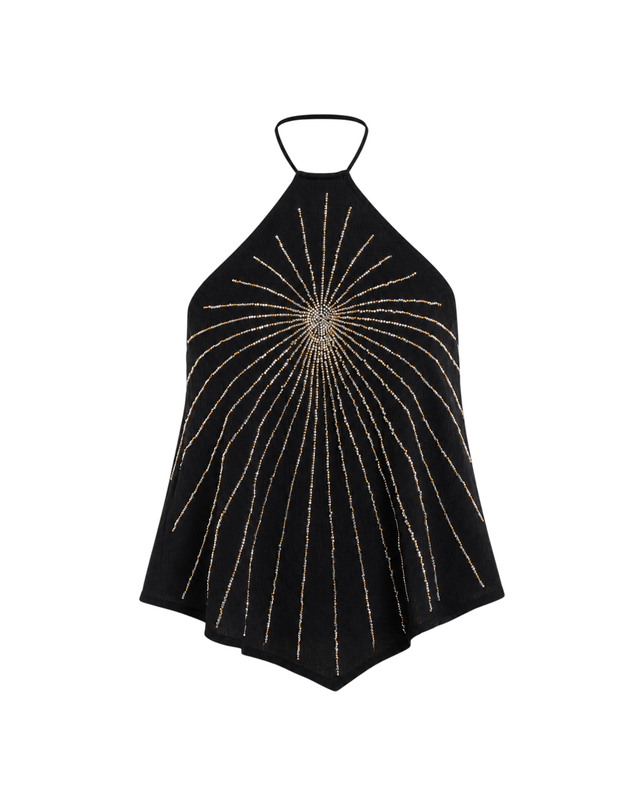 TOP JUST LEFT · NEGRO
