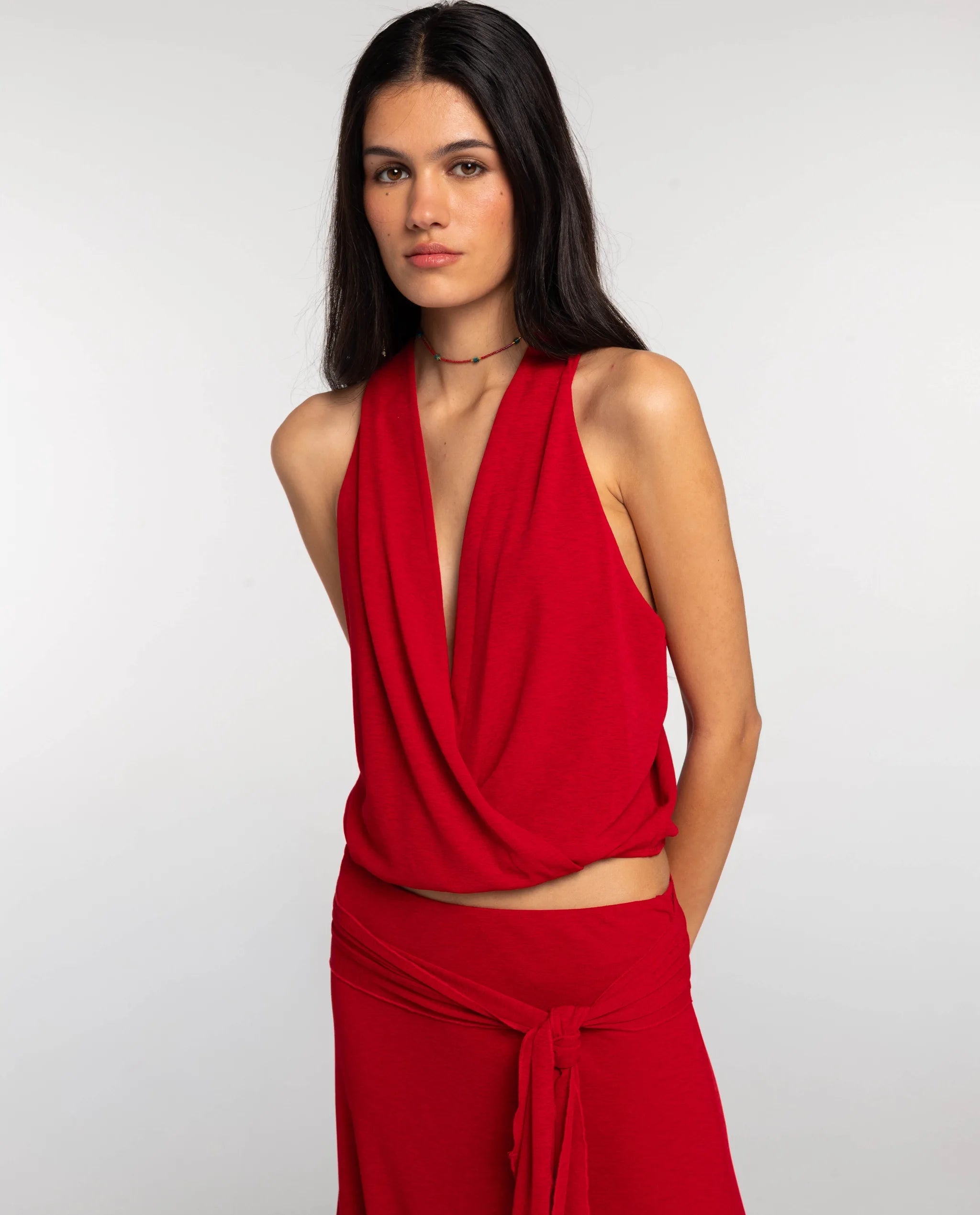 TOP MARETTA · ROJO