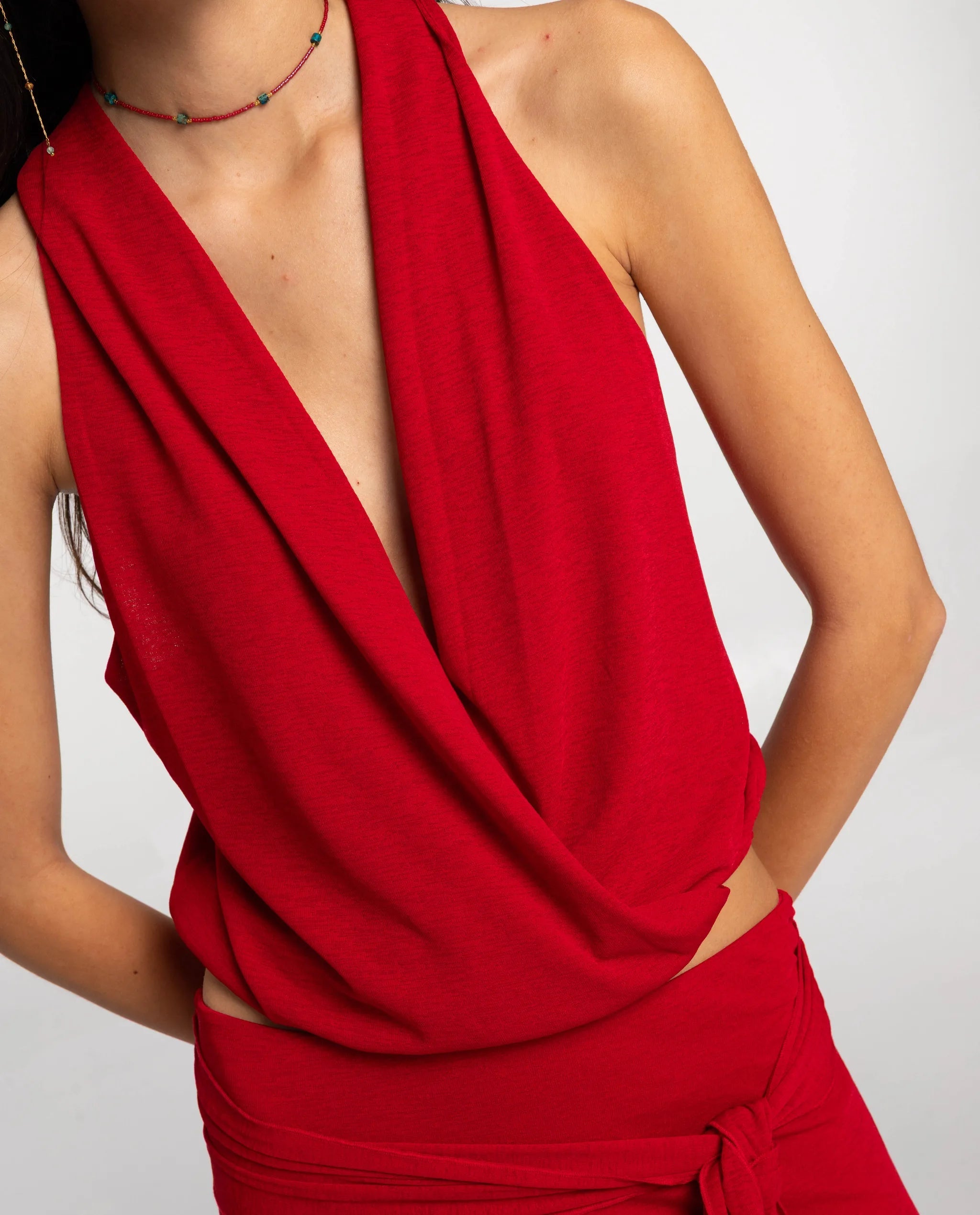 TOP MARETTA · ROJO